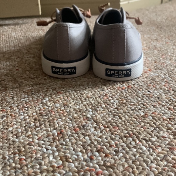 Sperry top-slider memory foam no tie gray sneakers size 7 - Picture 4 of 6
